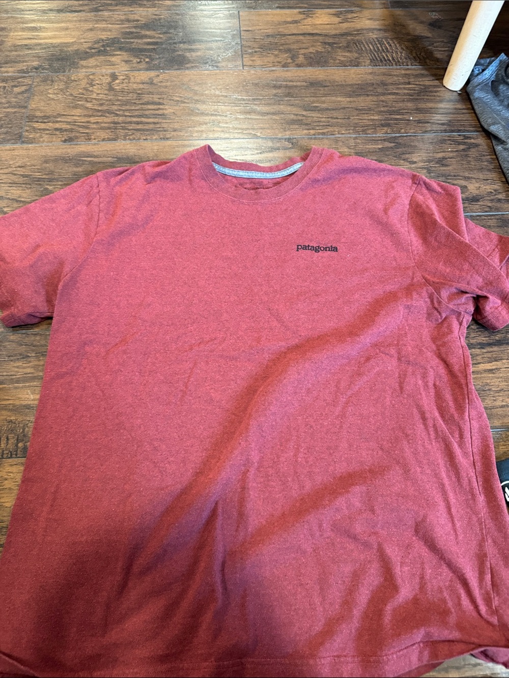 Patagonia Men's Heathered Crimson Short-Sleeve Crew Tee